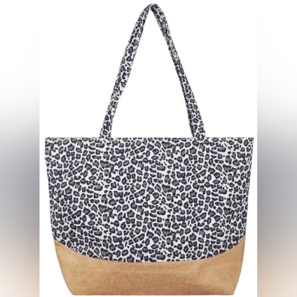 Blue or Brown Leopard Print Bag - Picture 2 of 5